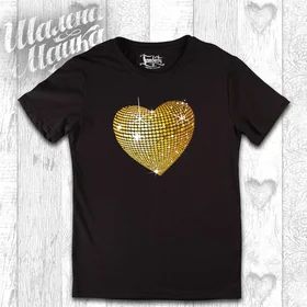 Прикольные футболки: Диско Сердце 2